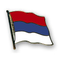 Flaggen-Pin vergoldet Serbien ohne Wappen