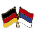 Freundschaftspin: Deutschland-Serbien o. Wappen