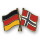 Freundschaftspin Deutschland-Norwegen