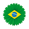 Dekofächer Brasilien Raute, Ø 60 cm