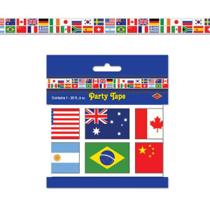 Party-Absperrband : Internationale Flaggen