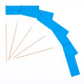 Papierfähnchen blau-weiß 10 Stück