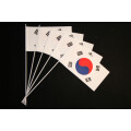 Papierfähnchen Südkorea 10 Stück