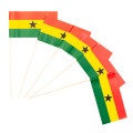 Papierfähnchen Ghana 10 Stück