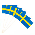 Papierfähnchen Schweden 10 Stück
