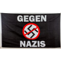 Flagge 90 x 150 : Gegen Nazis