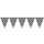 Wimpelkette wetterfest 9,15 m : Zielflagge Karo Schwarz-Weiß, dünne Qualität