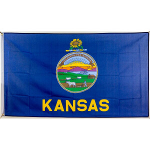 Fahnen Flagge Kansas 90 x 150 cm 