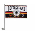 Auto-Fahne: Deutschland Lorbeerkranz