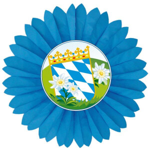 Dekofächer Bayern Wappen mit Edelweiß