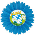 Dekofächer Bayern Wappen mit Edelweiß
