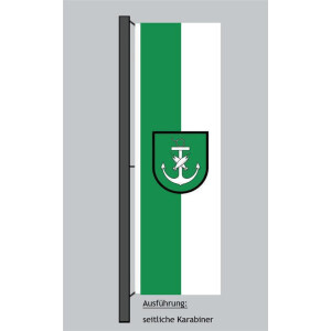 Hochformats Fahne Krefeld - Fischeln