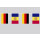 Party-Flaggenkette Deutschland - Andorra 6,20 m