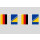 Party-Flaggenkette Deutschland - Bosnien-Herz. 6,20 m