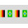 Party-Flaggenkette Deutschland - Brasilien 6,20 m