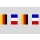 Party-Flaggenkette Deutschland - Frankreich 6,20 m
