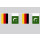 Party-Flaggenkette Deutschland - Pakistan 6,20 m