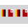 Party-Flaggenkette Deutschland - Tonga 6,20 m