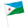 Stock-Flagge : Dschibuti / Premiumqualität 45x30 cm
