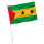 Stock-Flagge : Sao Tome & Principe / Premiumqualität 45x30 cm