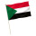 Stock-Flagge : Sudan / Premiumqualität 45x30 cm
