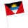 Stock-Flagge : Antigua & Barbuda / Premiumqualität 45x30 cm