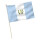 Stock-Flagge : Guatemala mit Wappen / Premiumqualität 120x80 cm