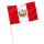 Stock-Flagge : Peru + Wappen / Premiumqualität 45x30 cm