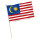 Stock-Flagge : Malaysia / Premiumqualität 45x30 cm
