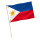 Stock-Flagge : Philippinen / Premiumqualität 45x30 cm