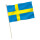 Stock-Flagge : Schweden / Premiumqualität 45x30 cm