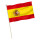 Stock-Flagge : Spanien mit Wappen / Premiumqualität 45x30 cm