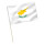 Stock-Flagge : Zypern / Premiumqualität 120x80 cm