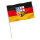 Stock-Flagge : Saarland mit Wappen / Premiumqualität 120x80 cm