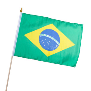 Stock-Flagge 30 x 45 : Brasilien