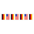 Papierfahnen-Kette 5m : Deutschland - USA