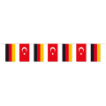 Papierfahnen-Kette 5m Deutschland - Türkei