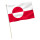 Stock-Flagge : Grönland / Premiumqualität 45x30 cm