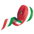 Stoffband: Grün-Weiß-Rot 25-m-Rolle