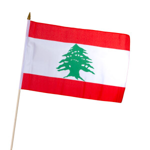 Stock-Flagge 30 x 45 : Libanon