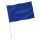 Stock-Flagge : Blau / Premiumqualität 45x30 cm