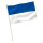 Stock-Flagge : Blau-Weiß / Premiumqualität 45x30 cm