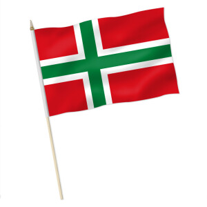 Stock-Flagge : Bornholm (Dänemark) / Premiumqualität