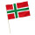 Stock-Flagge : Bornholm (Dänemark) / Premiumqualität 120x80 cm