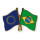 Freundschaftspin Europa-Brasilien