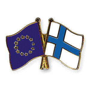 Freundschaftspin: Europa-Finnland