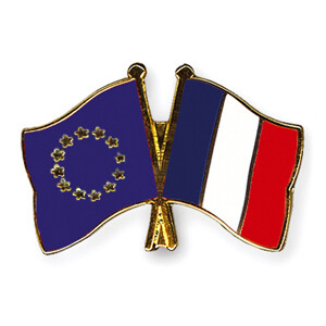Freundschaftspin: Europa-Frankreich