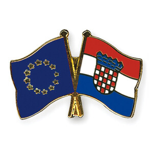Freundschaftspin: Europa-Kroatien