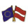 Freundschaftspin: Europa-Lettland