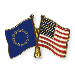 Freundschaftspin: Europa-USA